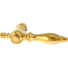 Türdrücker Gründerzeit poliert kugelförmiger Griffkopf in gold
