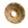 Türdrückerrosette matt gold aus Messing patiniert klassische Form