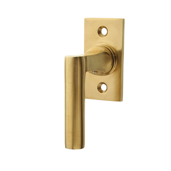 Messing Fensterbeschlag patiniert gerade Form matt gold