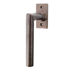 Fensterbeschlag aus Messing, Bauhaus Stil - klassische Form | braun