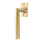 Fensterbeschlag matt gold aus Messing patiniert schlichtes Design