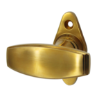 Bauhaus Fenstergriff | Fensterolive antik | Messing, patiniert| Modell Fenstergriffe | Ventano 