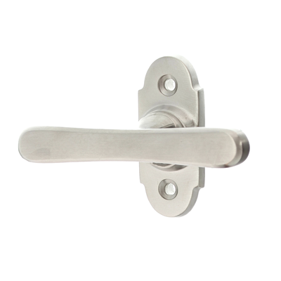 Messing Vollolive vernickelt, matt gebürstet in silber matt Jugendstil