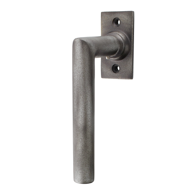 Halbolive aus Gusseisen - Bauhaus Stil - schlichtes Design | grau