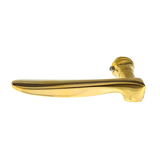 Türklinke Jugendstil aus Messing | außergewöhnliche Form, gold