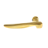 Türdrücker aus Messing patiniert matt gold elegantes Design