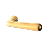 Türdrücker aus Messing - Jugendstil - ergonomische Form, mittelgroße Türklinke