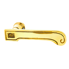 Türdrücker aus Messing - moderne Form - gold