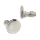 Türknauf aus Messing - Jugendstil - schlichtes Design | silber