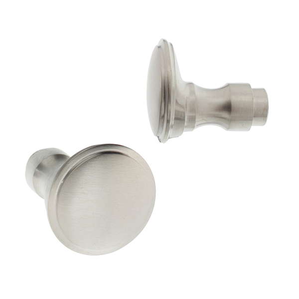 Türknauf aus Messing - Jugendstil - schlichtes Design | silber