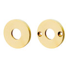 Türdrückerrosette aus Messing, klassische Form | gold