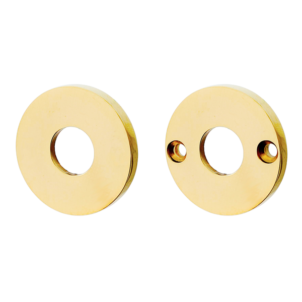 Türdrückerrosette aus Messing, klassische Form | gold