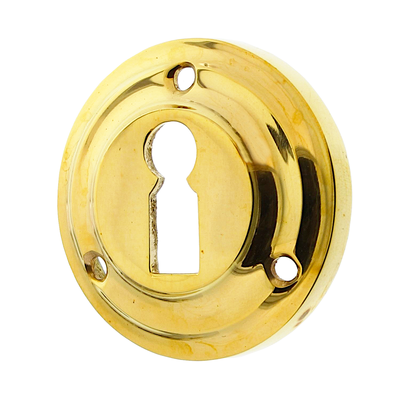 Buntbartrosette Jugendstil poliert | typische Form in gold
