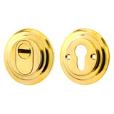 Schlüssellochrosette aus Messing, schlichtes Design | gold