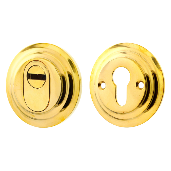 Schlüssellochrosette aus Messing, schlichtes Design | gold