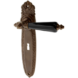 Zimmertürgarnitur Rathard in Messing, antik