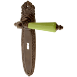 Zimmertürgarnitur Rathard in Messing, antik