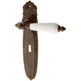 Zimmertürgarnitur Rathard in Messing, antik