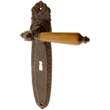 Zimmertürgarnitur Rathard in Messing, antik