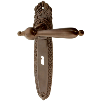 Zimmertürgarnitur Waldweier in Messing, antik