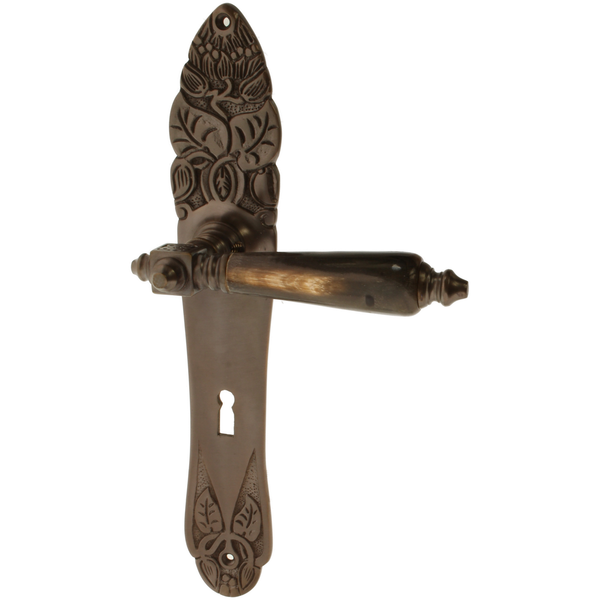 Zimmertürgarnitur Cilgia in Messing, antik