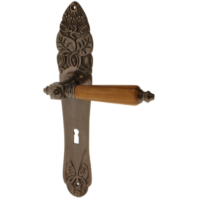 Zimmertürgarnitur Cilgia in Messing, antik