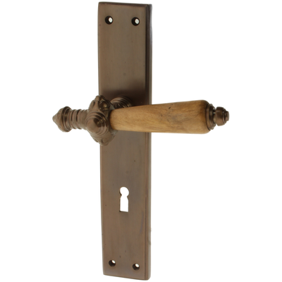 Zimmertürgarnitur Dittligsee in Messing, antik