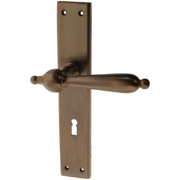 Zimmertürgarnitur Meienfallseeli in Messing, antik