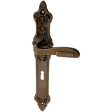 Zimmertürgarnitur Trautwein in Messing, antik