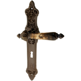 Zimmertürgarnitur Hürlimann in Messing, antik
