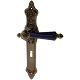 Zimmertürgarnitur Hürlimann in Messing, antik