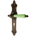 Zimmertürgarnitur Hürlimann in Messing, antik