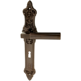 Zimmertürgarnitur Runhild in Messing, antik