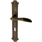 Zimmertürgarnitur Rambold in Messing, antik