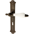 Zimmertürgarnitur Rasso in Messing, antik