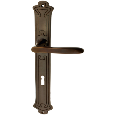 Zimmertürgarnitur Silke in Messing, antik