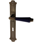 Zimmertürgarnitur Rossbodensee in Messing, antik