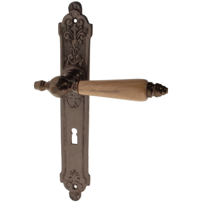 Zimmertürgarnitur Moldau in Messing, antik