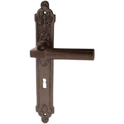 Zimmertürgarnitur Vispa in Messing, antik