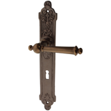 Zimmertürgarnitur Sieghild in Messing, antik
