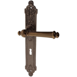 Zimmertürgarnitur Jochseeli in Messing, antik