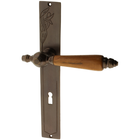 Zimmertürgarnitur Fringeli in Messing, antik