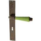 Zimmertürgarnitur Oberer Weiher in Messing, antik