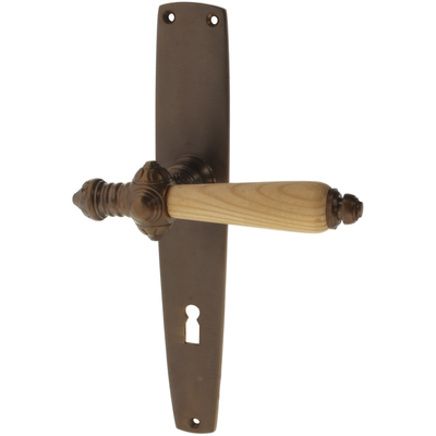 Zimmertürgarnitur Wilmut A Zimmertürgarnitur Wilmut in Messing, antik