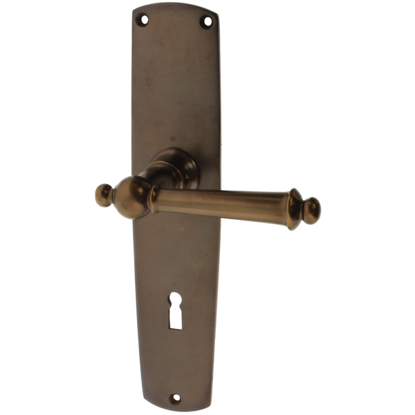 Zimmertürgarnitur Willio in Messing, antik