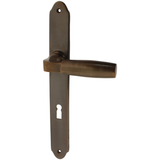 Zimmertürgarnitur Brenay in Messing, antik