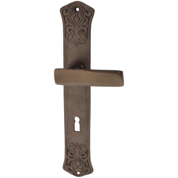 Zimmertürgarnitur Häxeseeli in Messing, antik