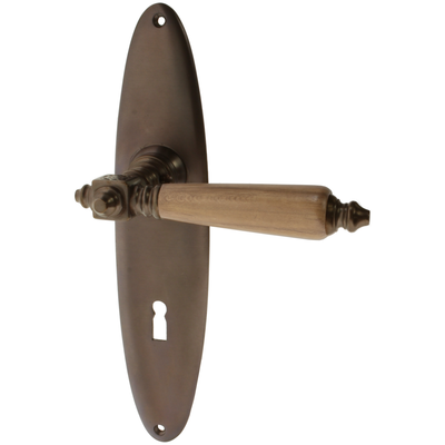 Zimmertürgarnitur Swantje in Messing, antik