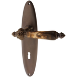 Zimmertürgarnitur Waldo in Messing, antik