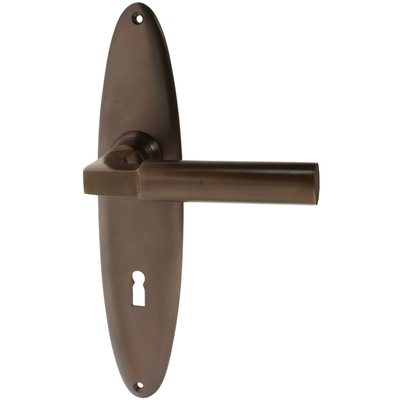 Zimmertürgarnitur Walensee in Messing, antik